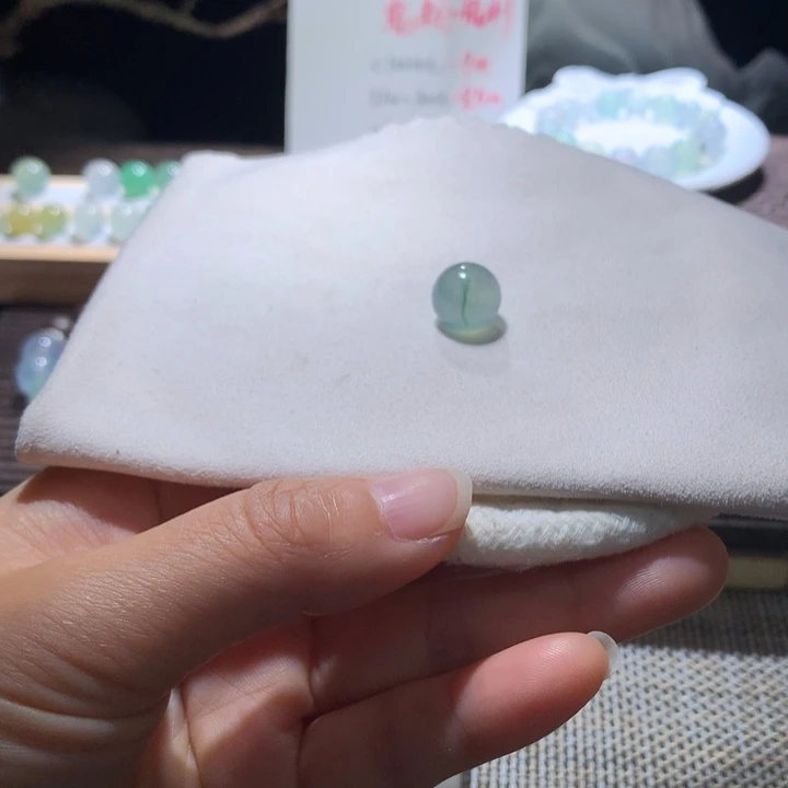 翡翠散珠天然缅甸翡翠A货卡12.03