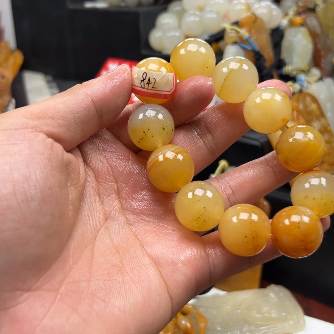 石英质玉（黄龙玉）未镶嵌多样性发货，发其一