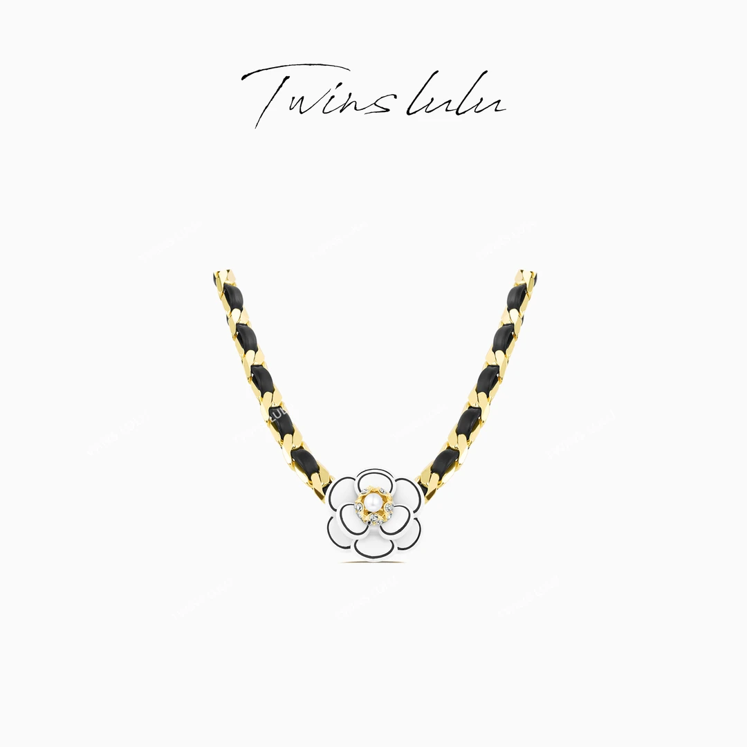 TWINS LULU 镀k金 小众设小香风山百搭项链ins时尚项链TSJ9204