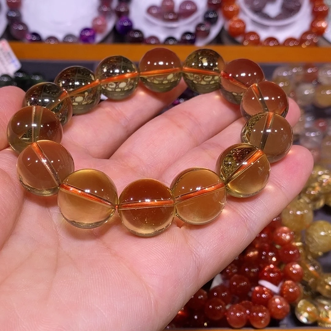 水晶手链未镶嵌黄水晶16