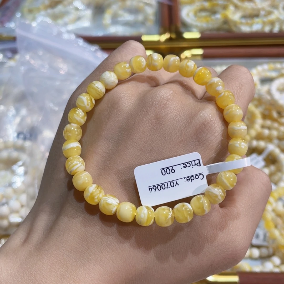 不***鑫琥珀未镶嵌手链Y070064