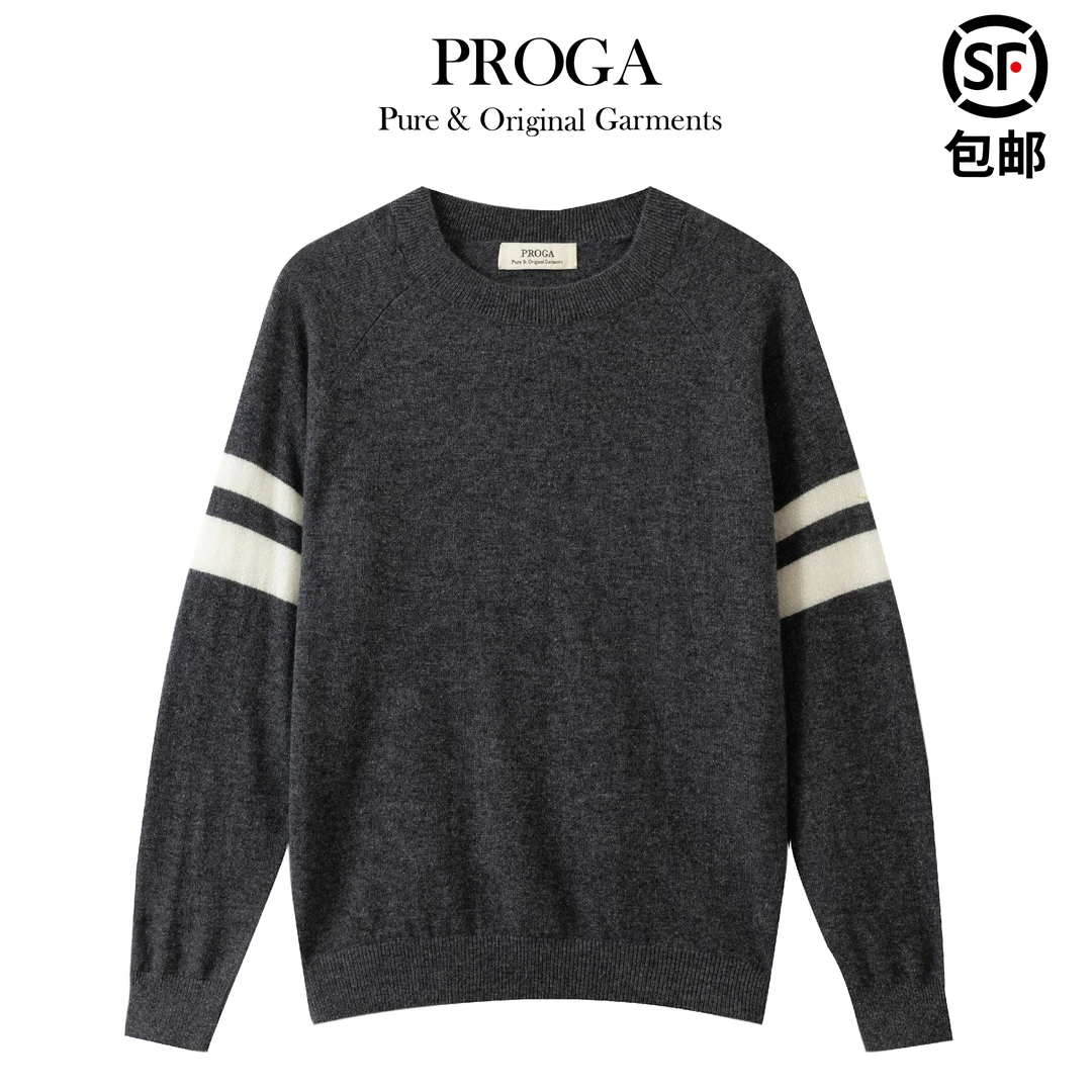 【100羊绒】休闲套头圆领简约风时尚感毛衣女款秋冬保暖慵懒针织衫