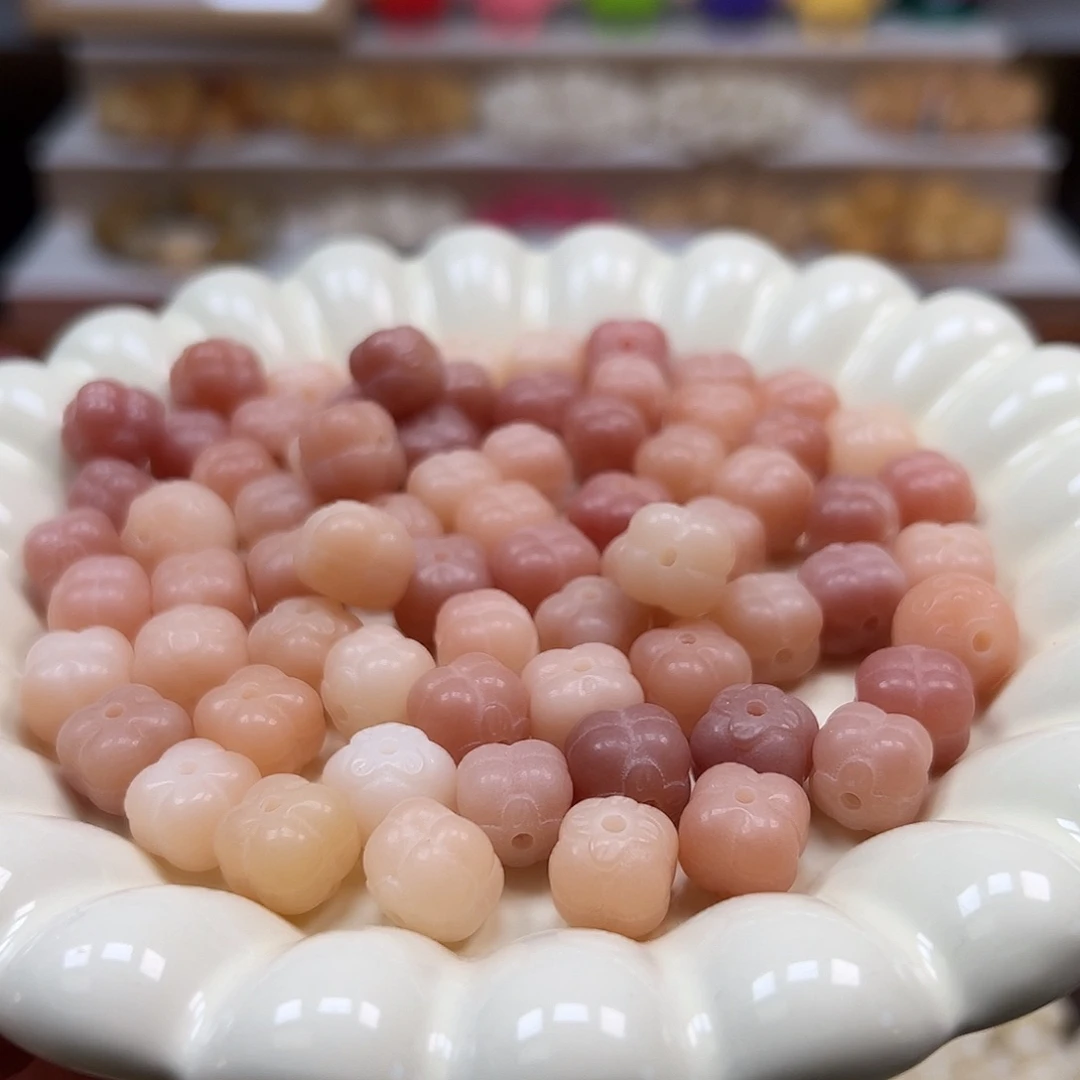 手串菩提根/象牙果卡11粉色柿子23颗