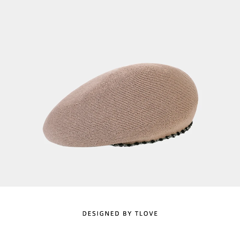 4222+tlove日本和纸夏季新款薄款时尚百搭贝雷帽