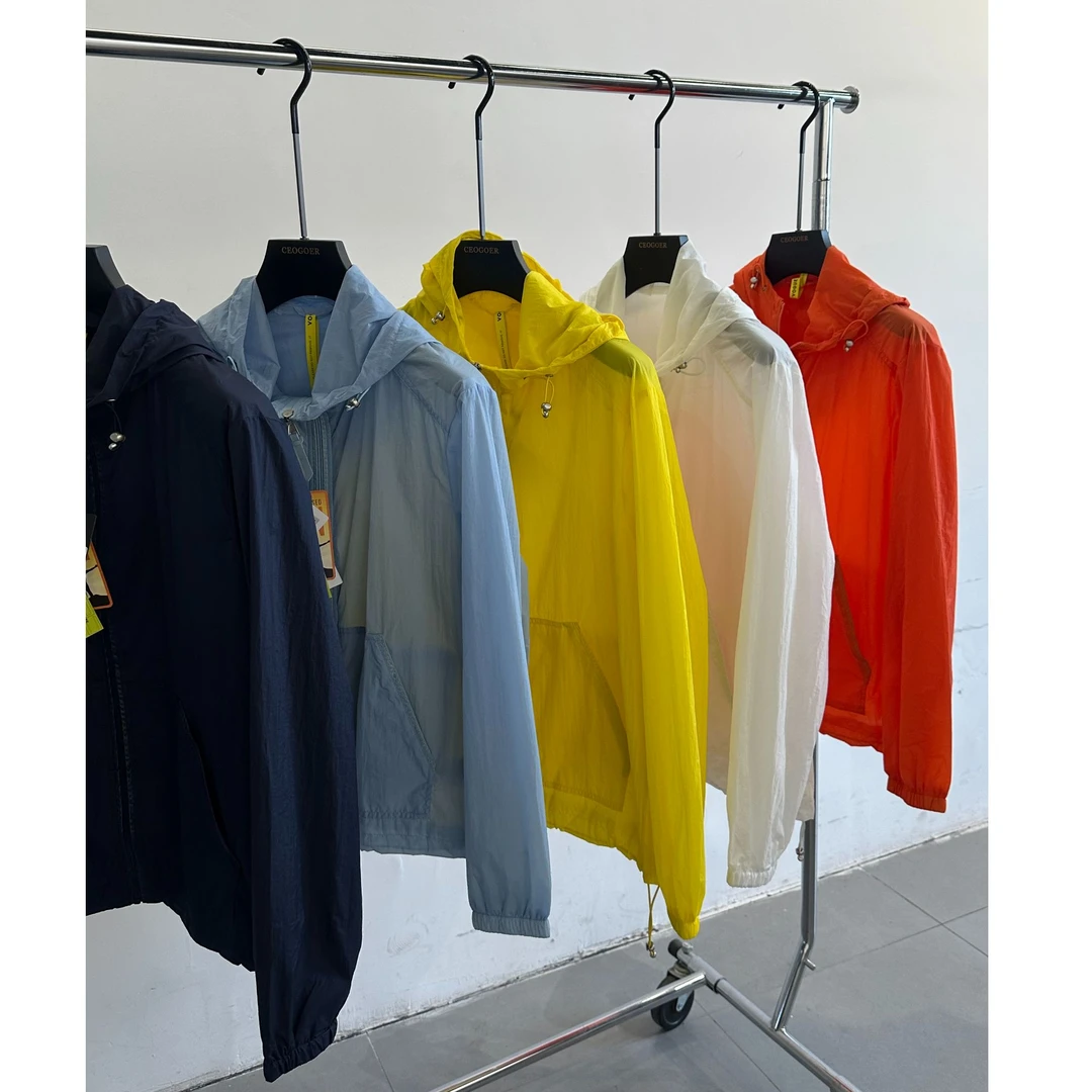 2025夏季新款户外运动超薄防紫外线男女同款连帽长袖防晒衣