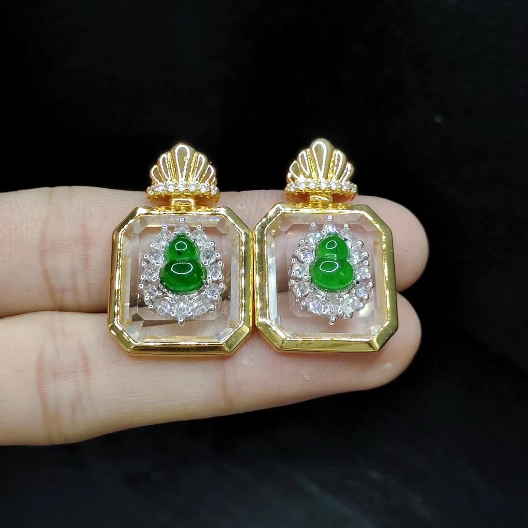 【老三珠宝】翡翠葫芦吊坠赠链SY06【多样性发其一】约8-7mm