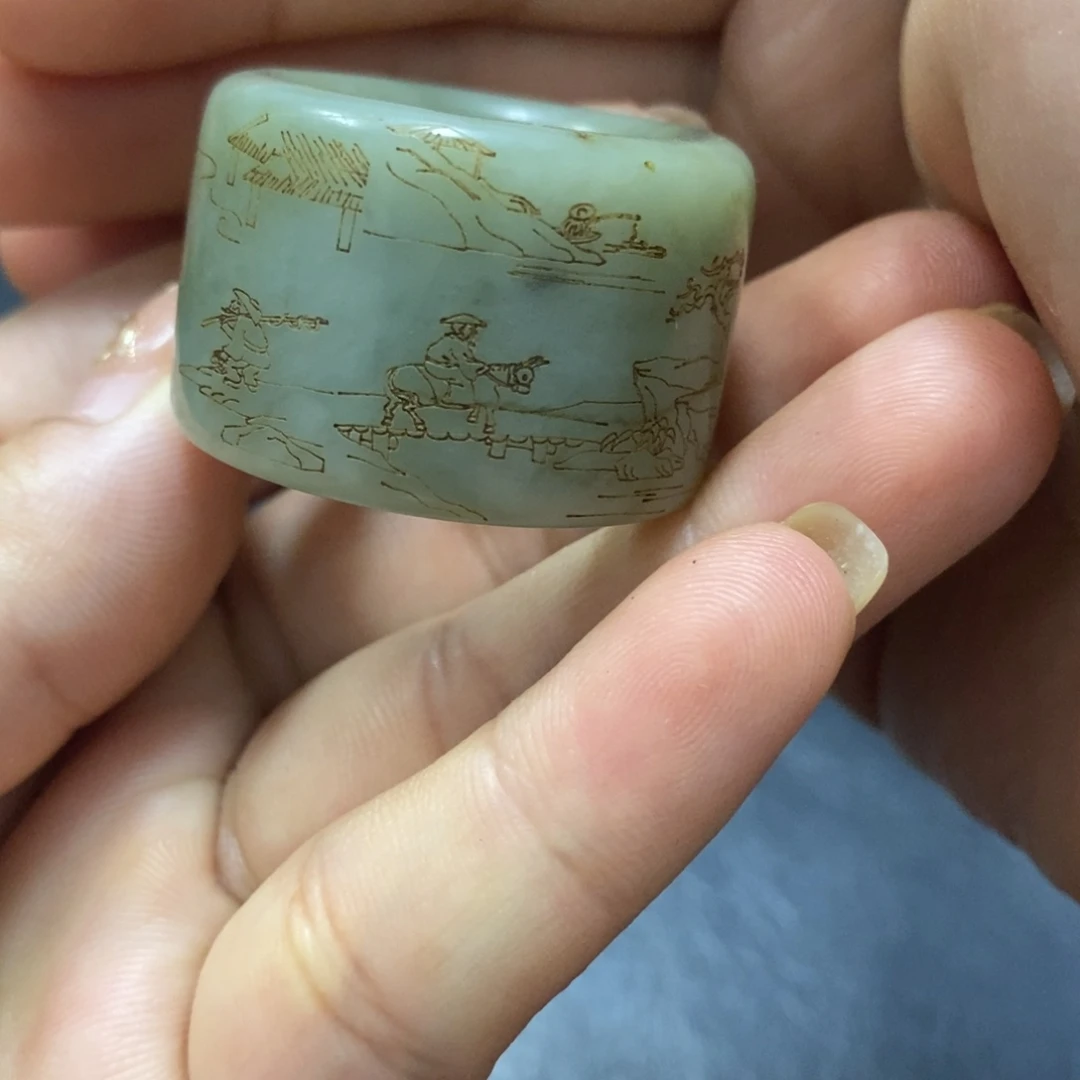 白玉菩提吊坠摆件