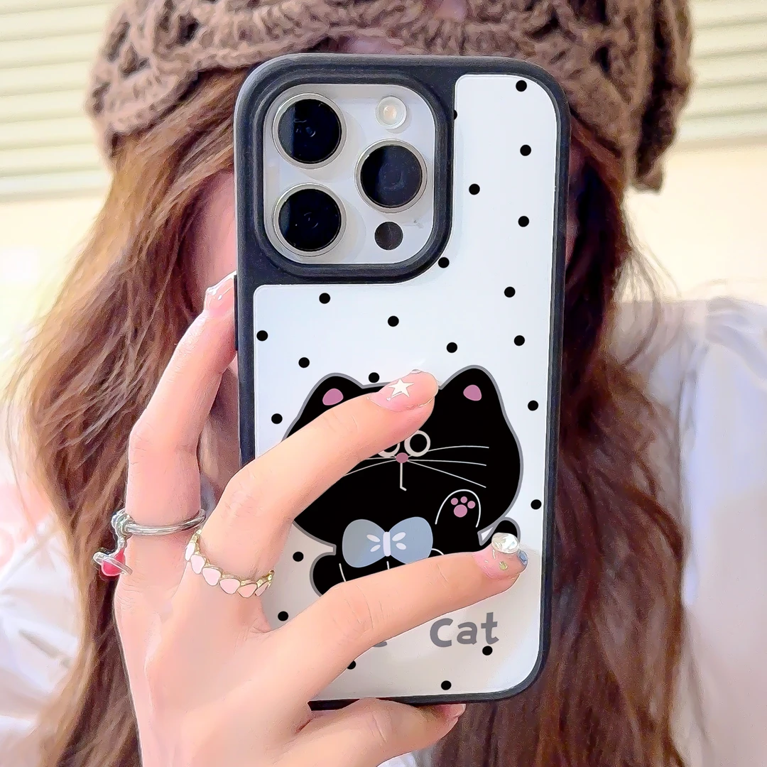 招手猫咪适用苹果17promax手机壳iphone16新款15全13磁吸14可爱