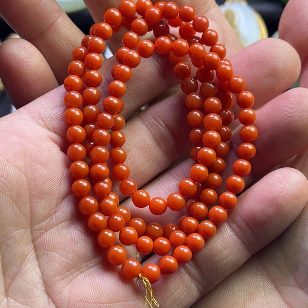 南红玛瑙手串未镶嵌似*
