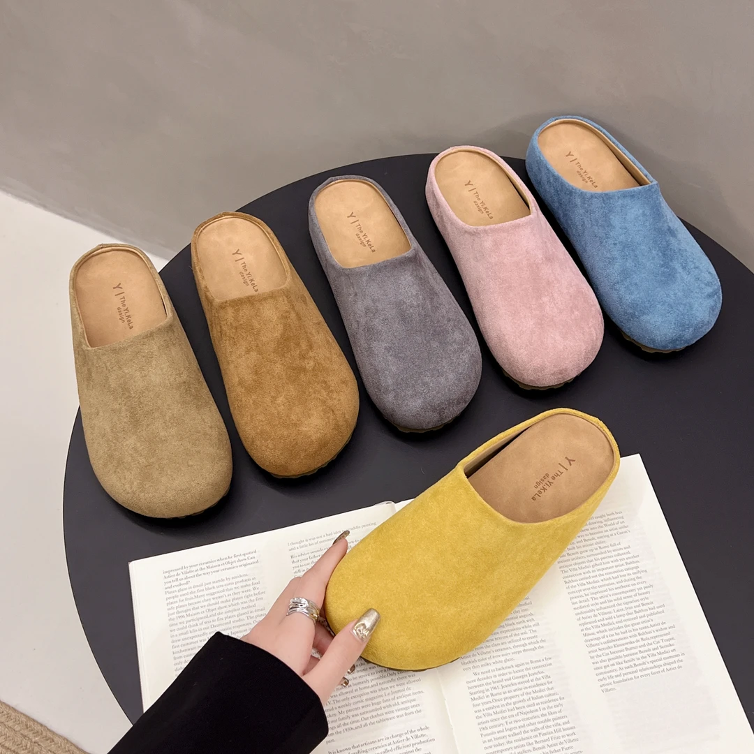 [早春]2025新款马卡龙色系单里简约高级百搭休闲软底博肯鞋