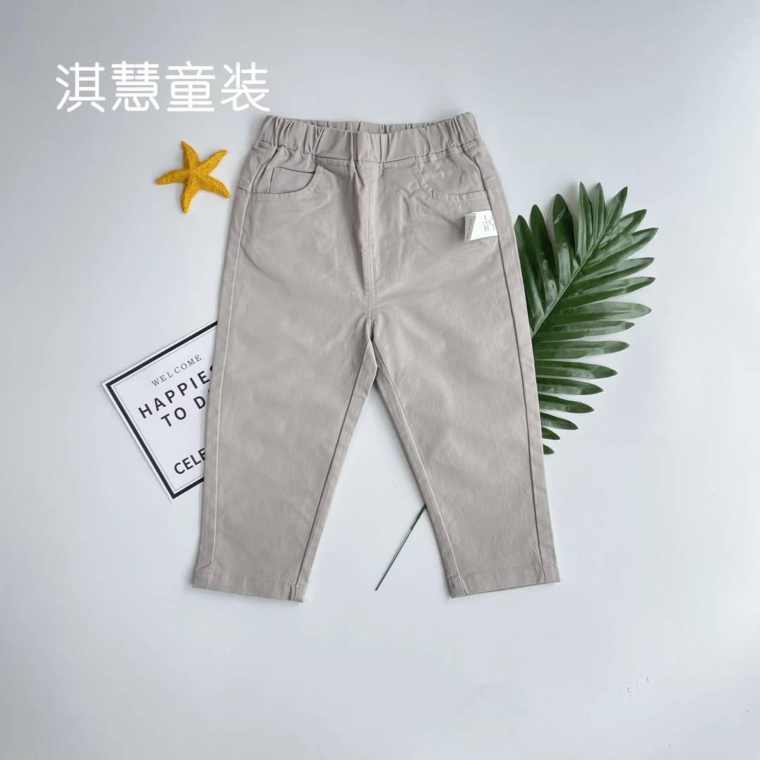 【散落的调色板】儿童童装春秋时尚印花通用梭织长裤9112896