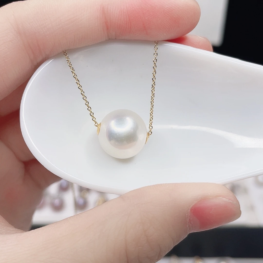 吊坠(赠链)18K金镶嵌淡水珍珠