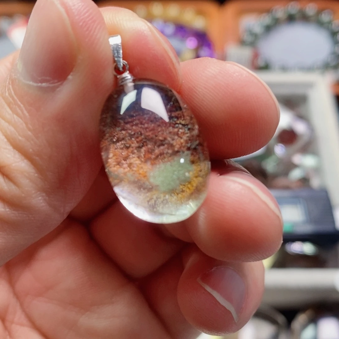 水晶未镶嵌吊坠(不含链)