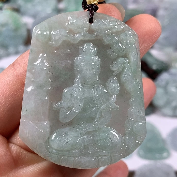 颈饰未镶嵌翡翠观音福利