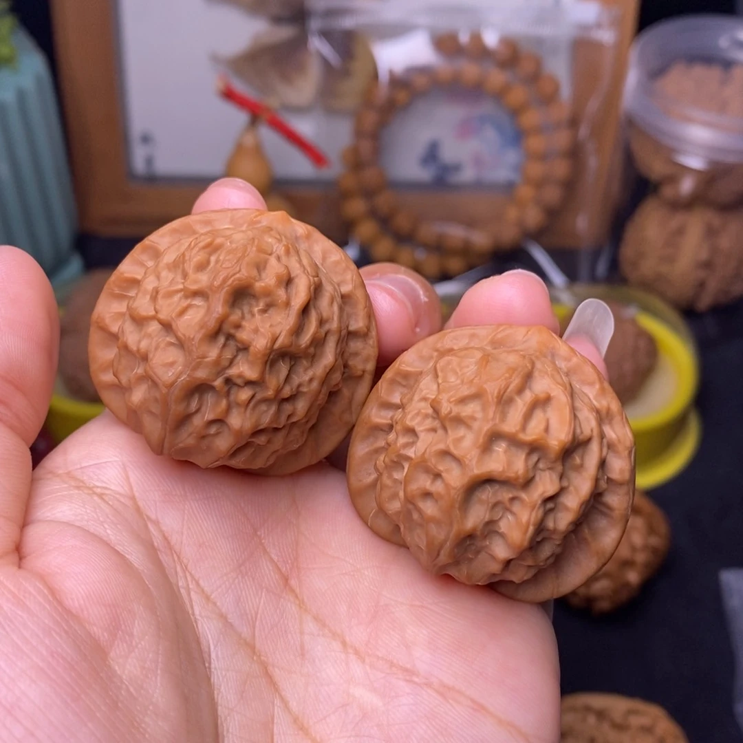 文玩核桃把件38瓷娃娃