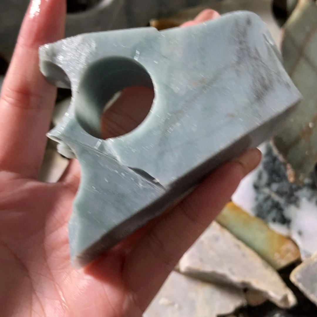翡翠未镶嵌挂件天然翡翠