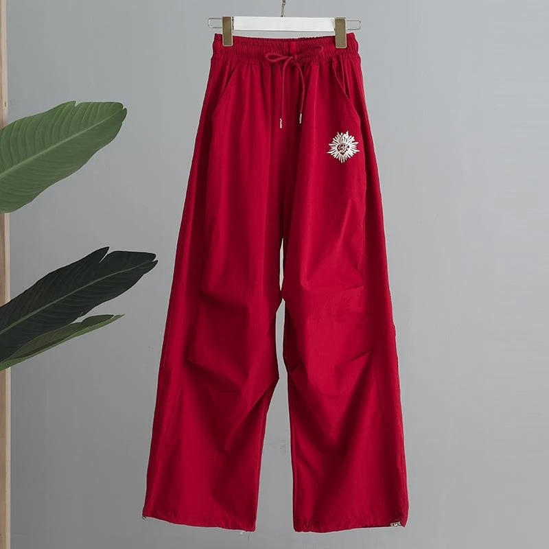 杨丽萍广场舞裤子运动跳舞蹈裤子女春秋阔腿裤速干工装裤宽松多色