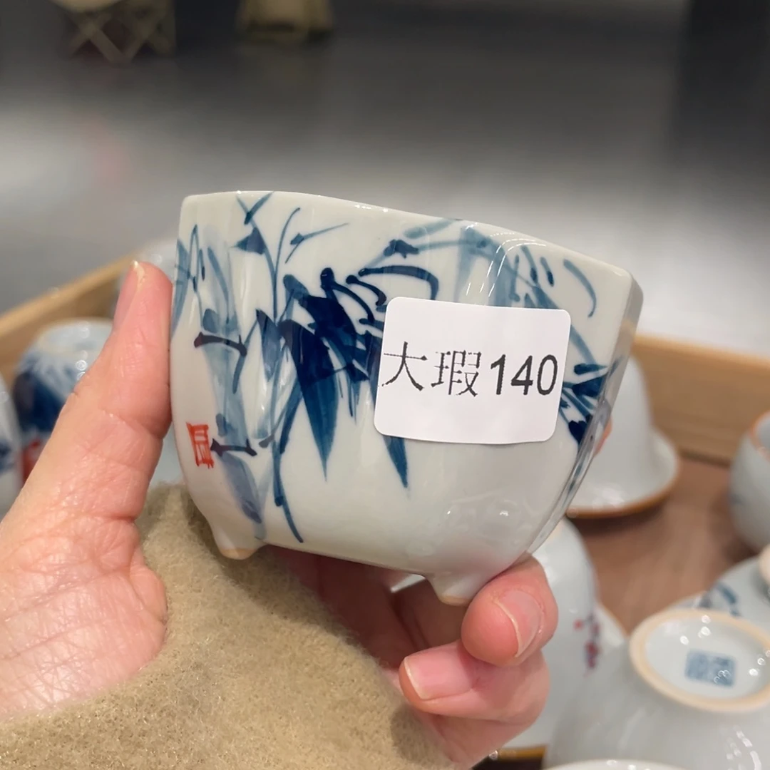 有瑕釉下彩纯手绘