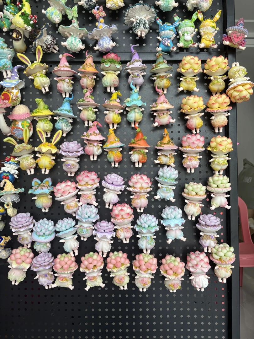 可爱蘑菇精灵冰箱贴自选，不退不换，看好下单