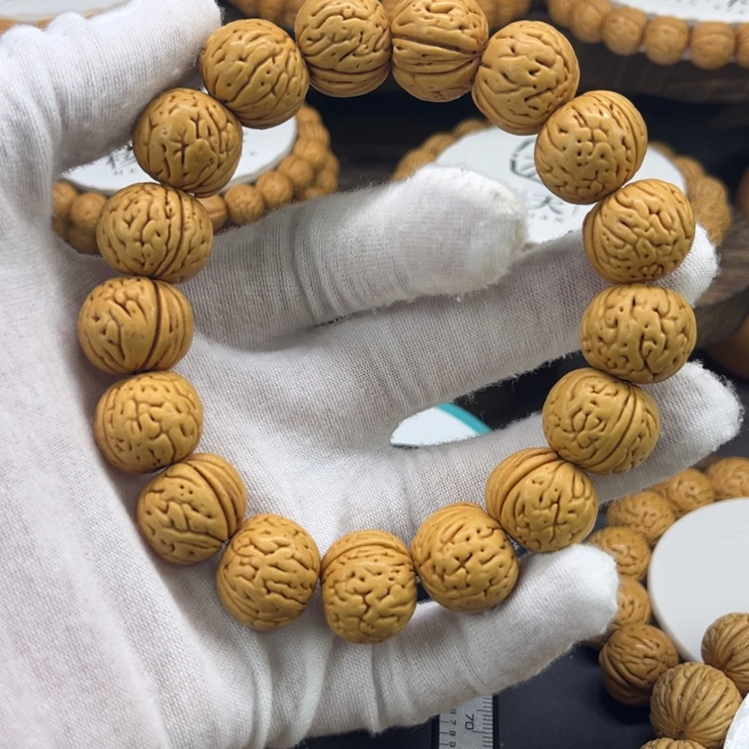 ****版桃核手串核天下肉纹元宝精品桃核