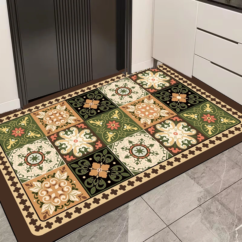 X102-7【80*120cm】硅藻泥入户门垫进门地垫门口玄关防滑免洗地毯