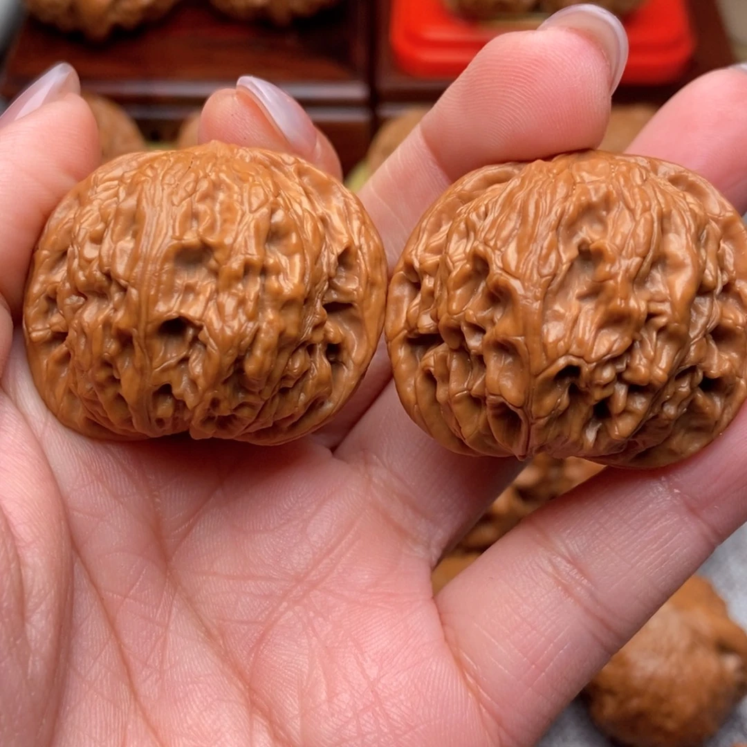 柔***义把件文玩核桃山地磨39