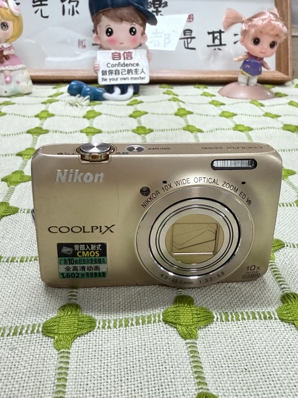 95新 Nikon/尼康 S6300银色出片冷白皮风格数码相机ccd校园