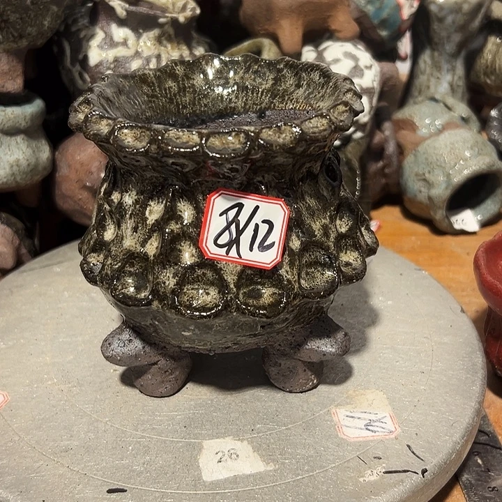 粗陶花盆制作就这样的