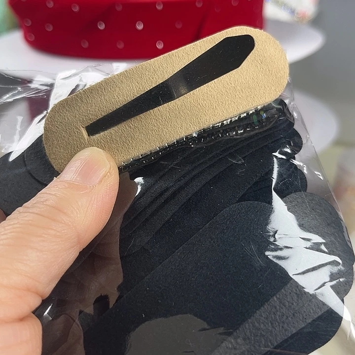 无纺布鹿皮送椭圆垫片黑色黄色各50