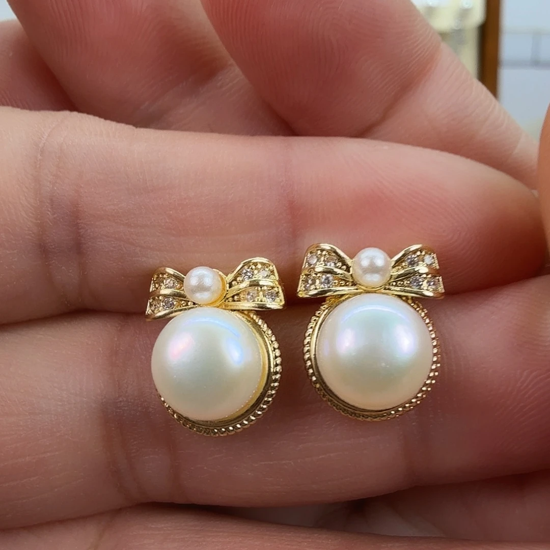 淡水珍珠未镶嵌耳饰