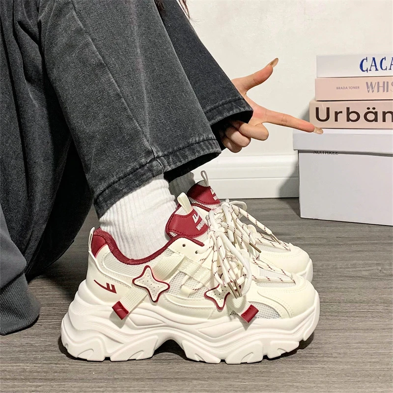 回力超火老爹鞋厚底原宿网红同款秋季网面跑步鞋2025新款运动鞋女