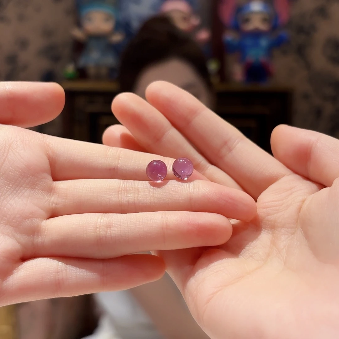 水晶耳饰18K金镶嵌耳饰