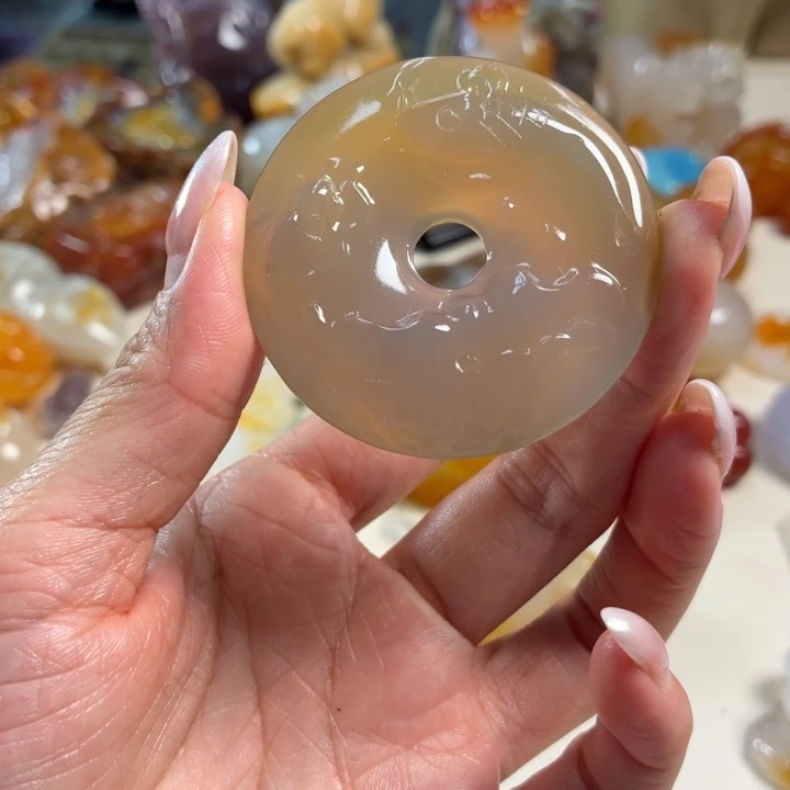 玛瑙/玉髓未镶嵌吊坠(不含链)