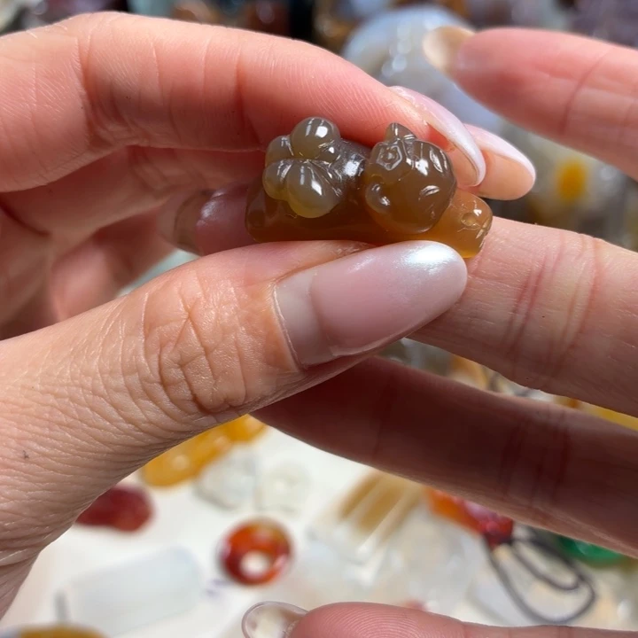 玛瑙/玉髓未镶嵌吊坠(不含链)