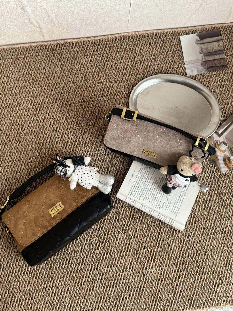 2025新款小香风原创磨砂轻奢休闲洋气百搭单肩斜挎手拎包包