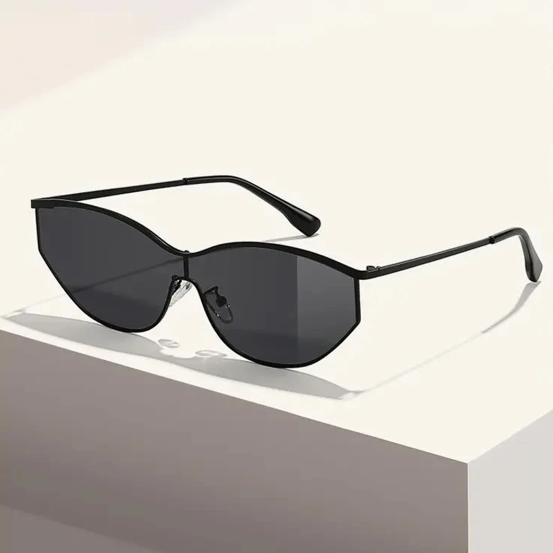 新款Y2K未来科技感防护无框猫眼时尚女款太阳镜防紫外线潮流个性