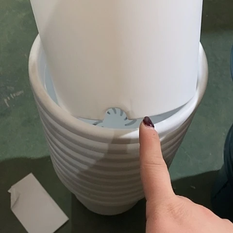 树脂四季3号纯白无托6个