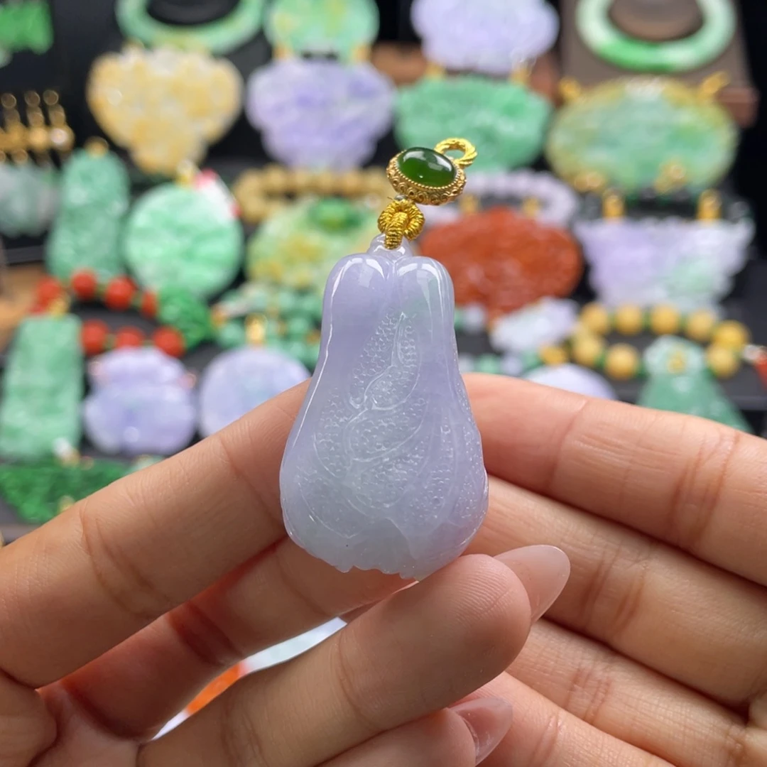 翡翠未镶嵌颈饰代编织