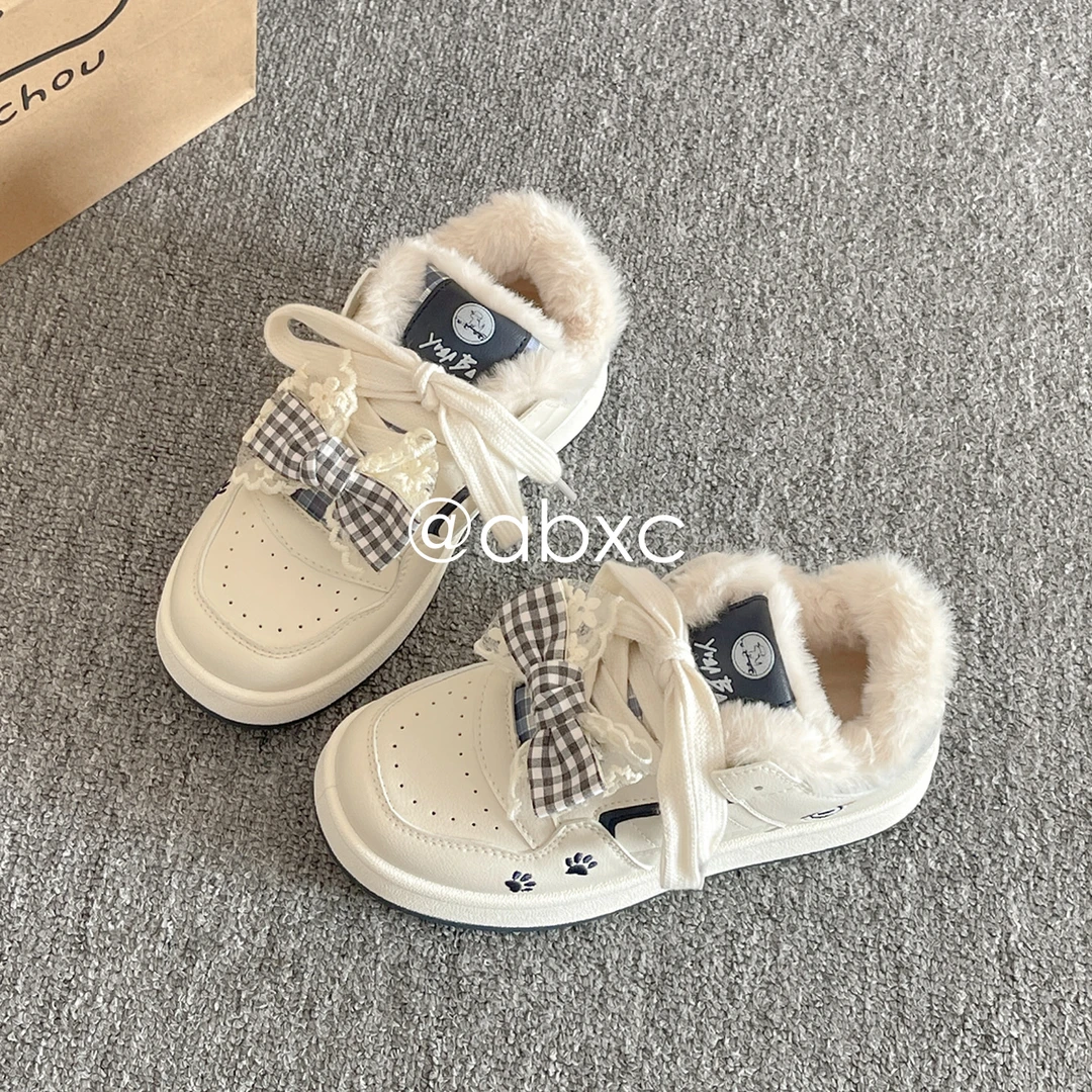 百搭韩版面包鞋女鞋秋季新款2025爆款原创小众设计板鞋厚底小白鞋