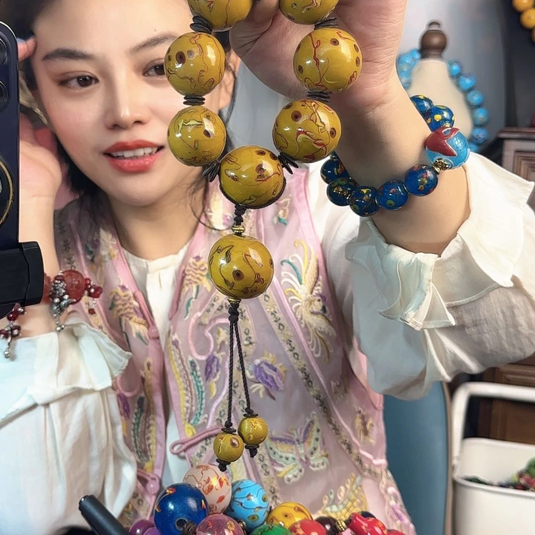 L***。琉璃DIY老琉璃的故事手持凤眼