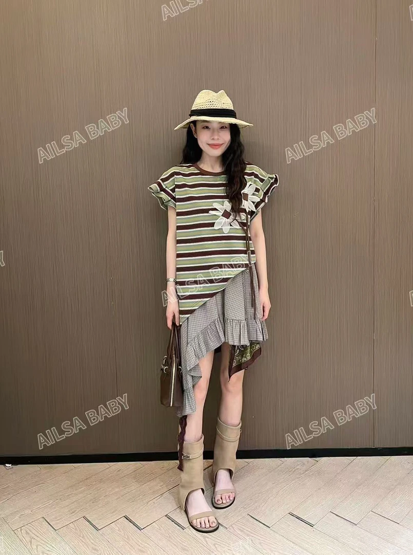 【AILSA BABY】（清仓）欧货不规则条纹上衣/53101A