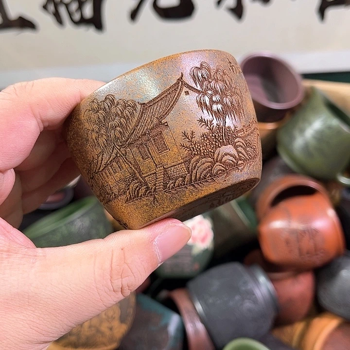 茶杯紫砂全手工紫砂主人杯