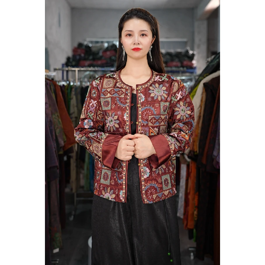 6938外搭气质款加厚秋冬款复古国风气质显廋外套2025新款百搭