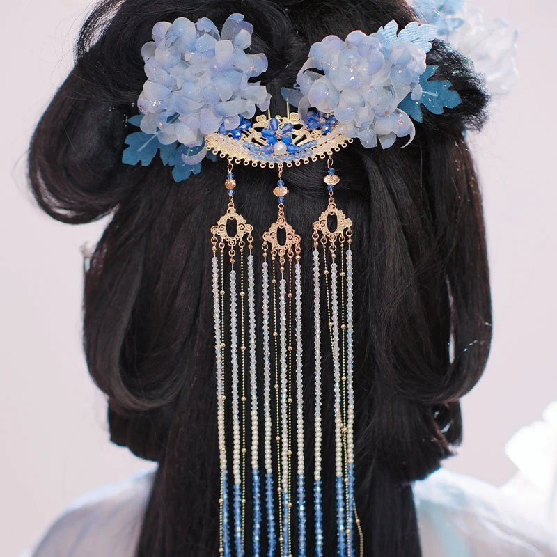 耀如春华 碎玉后压【绝版下架】 原创国风头饰超仙发饰汉服配饰