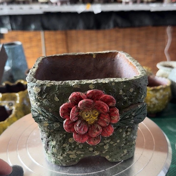 内口11高11粗陶手工