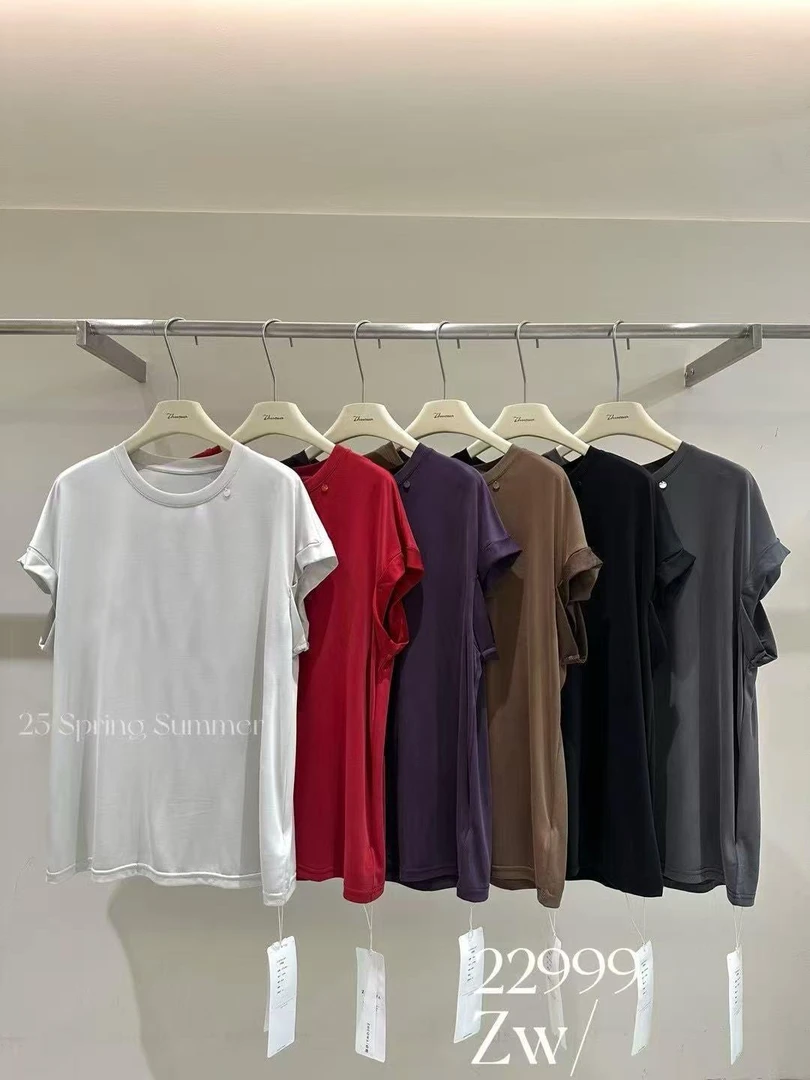 DH-简约大版圆领字母T恤22999