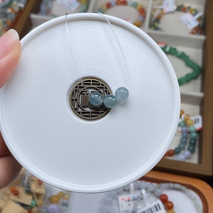 翡翠未镶嵌手串卡6.2mm