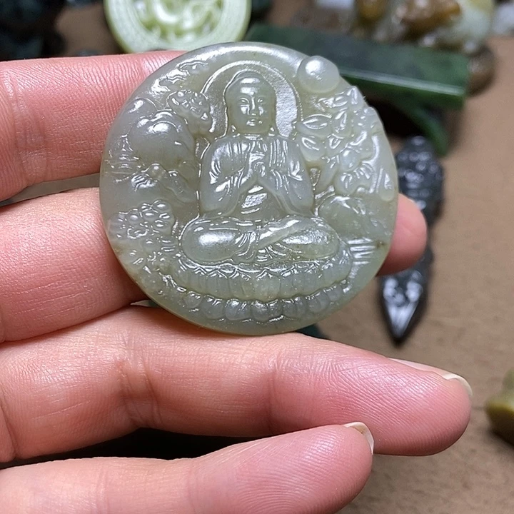 和田玉未镶嵌颈饰