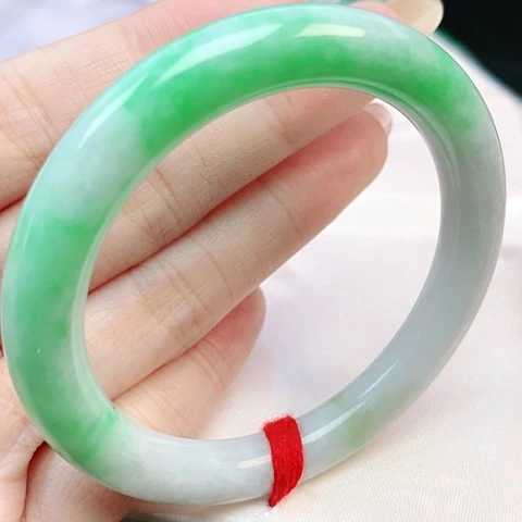 未镶嵌手镯翡翠52圆条882662