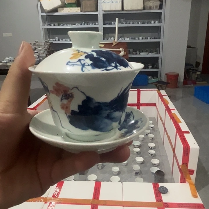 江***铁景德镇手工手绘陶瓷茶具